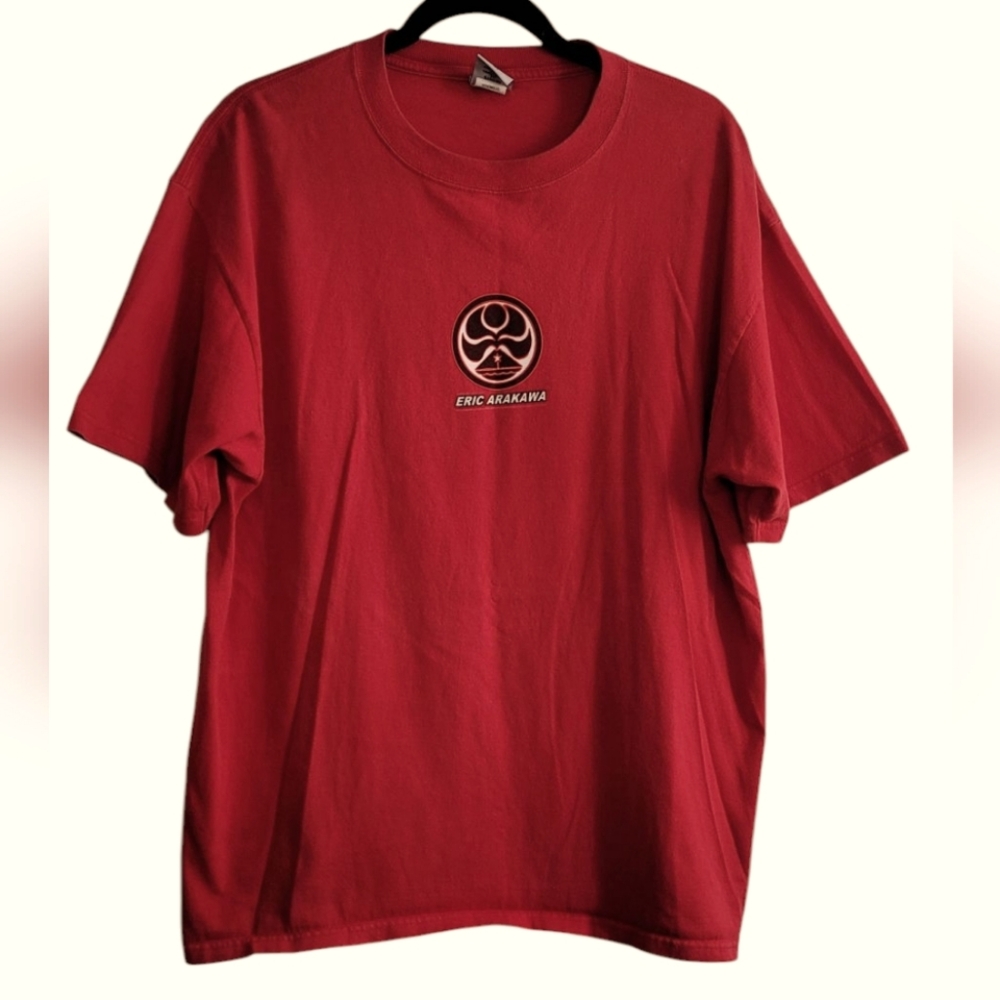 Hawaiian Island Creations  Eric Arakawa Red Short Sleeve Crew Neck Tee Shirt XL